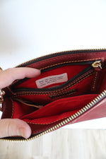 Dooney & Bourke Florentine Red North South Jamie Crossbody Bag