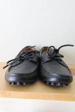 Gucci Black Leather Driver Shoe Loafer | Size 7