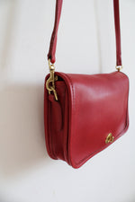 Vintage Coach Red Convertible Clutch Crossbody Purse