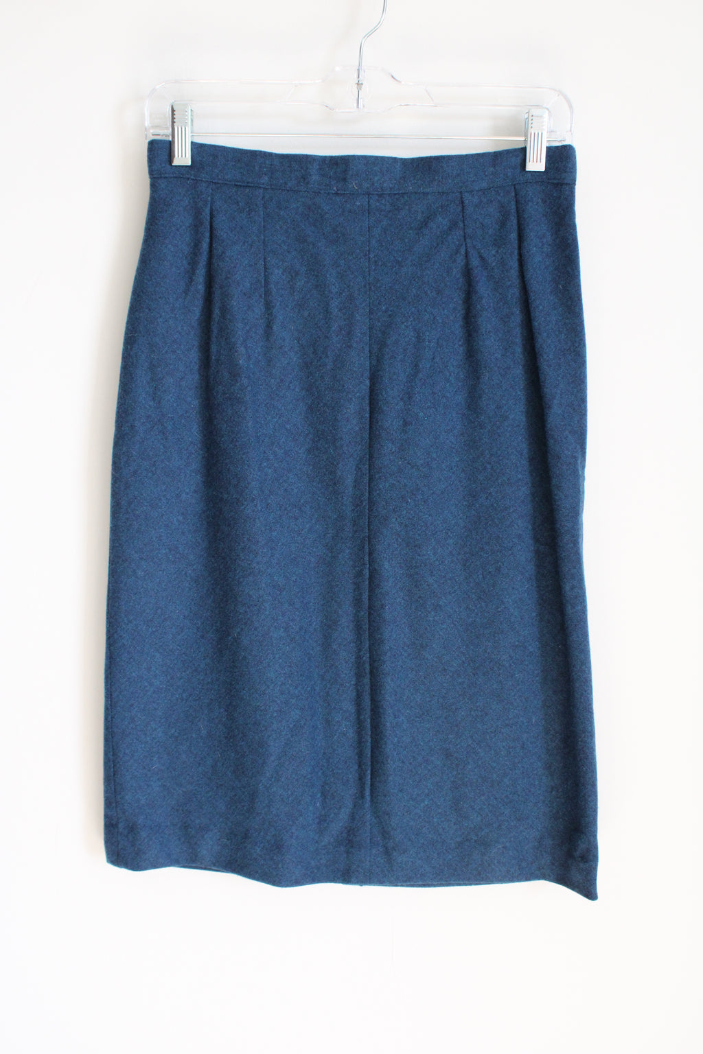 Pendleton Vintage Blue Wool Pencil Skirt | 28"