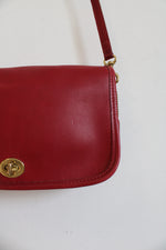 Vintage Coach Red Convertible Clutch Crossbody Purse