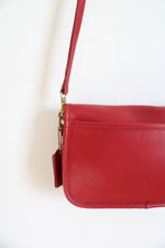 Vintage Coach Red Convertible Clutch Crossbody Purse