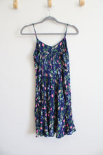 Old Navy Blue Pink Floral Dress | S