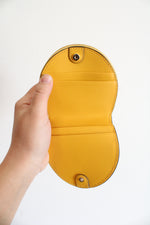 Kate Spade Yellow Gold Card Holder Coin Purse Keychain