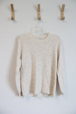 NEW LOFT Speckled Cream Soft Sweater | S