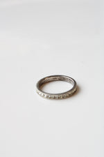 Sterling Silver Crystal Bezel Infinity  Ring | Size 7.5