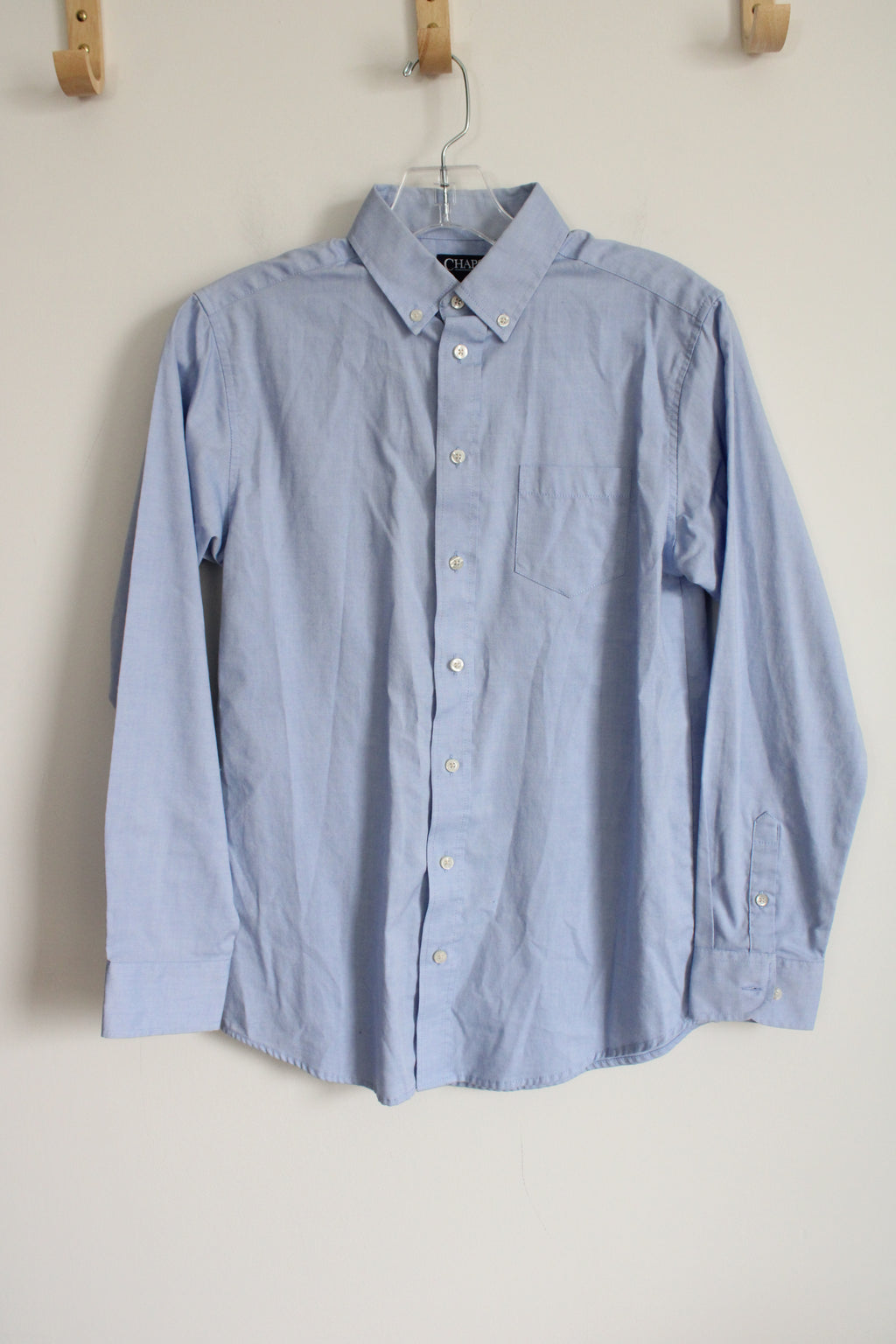 Chaps Blue Button Down Shirt | 16