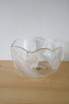 Mikasa West Germany Vintage Clear Frosted Tulip Bowl