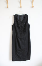 Rafaella Black Beaded Sheath Dress | 6