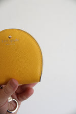 Kate Spade Yellow Gold Card Holder Coin Purse Keychain