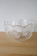 Mikasa West Germany Vintage Clear Frosted Tulip Bowl