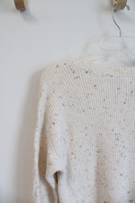 NEW LOFT Speckled Cream Soft Sweater | S