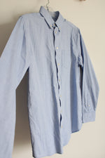 Chaps Blue Button Down Shirt | 16