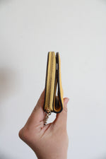 Kate Spade Yellow Gold Card Holder Coin Purse Keychain