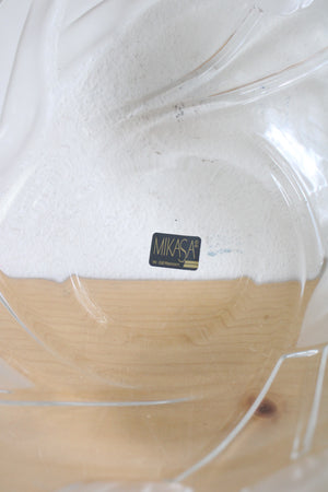Mikasa West Germany Vintage Clear Frosted Tulip Bowl