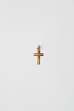 10K Yellow & Rose Gold Crucifix Cross Pendant