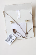 NEW Sterling Silver Onyx Earring & Necklace Set