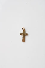 10K Yellow & Rose Gold Crucifix Cross Pendant