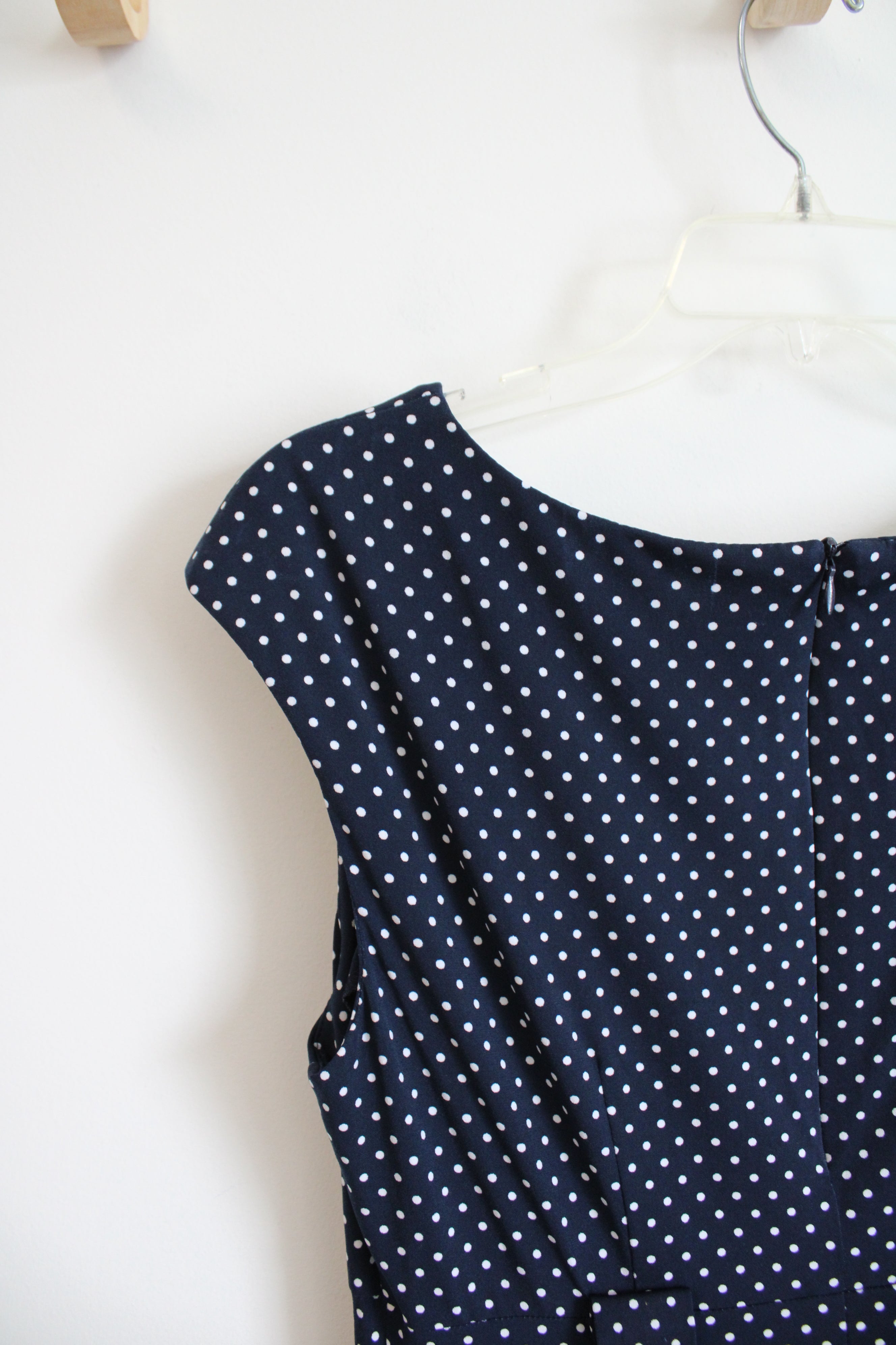 connected apparel navy blue dress Connected Apparel lace top midi dress size 12 navy
