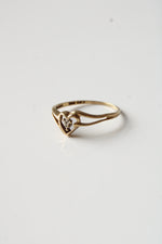 10K Yellow Gold Heart Ring | Size 6