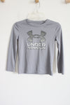 Under Armour Logo Long Sleeved Gray Shirt | 5