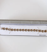 Gold Finish Sterling Silver Bracelet