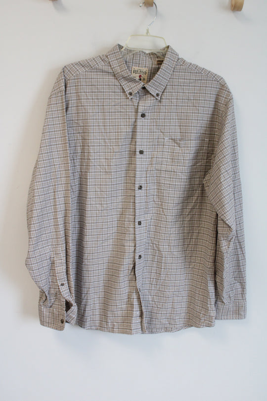 Red Head Brand Co. Tan Plaid Button Down Shirt | 2XL