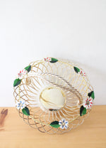 Silver Plated Twisted Wire Floral Basket
