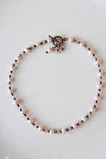 Genuine Pearl & Glass Beaded Necklace