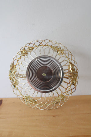 Silver Plated Twisted Wire Floral Basket