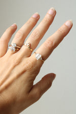 14K Yellow Gold Emerald Cut CZ Ring | Size 7