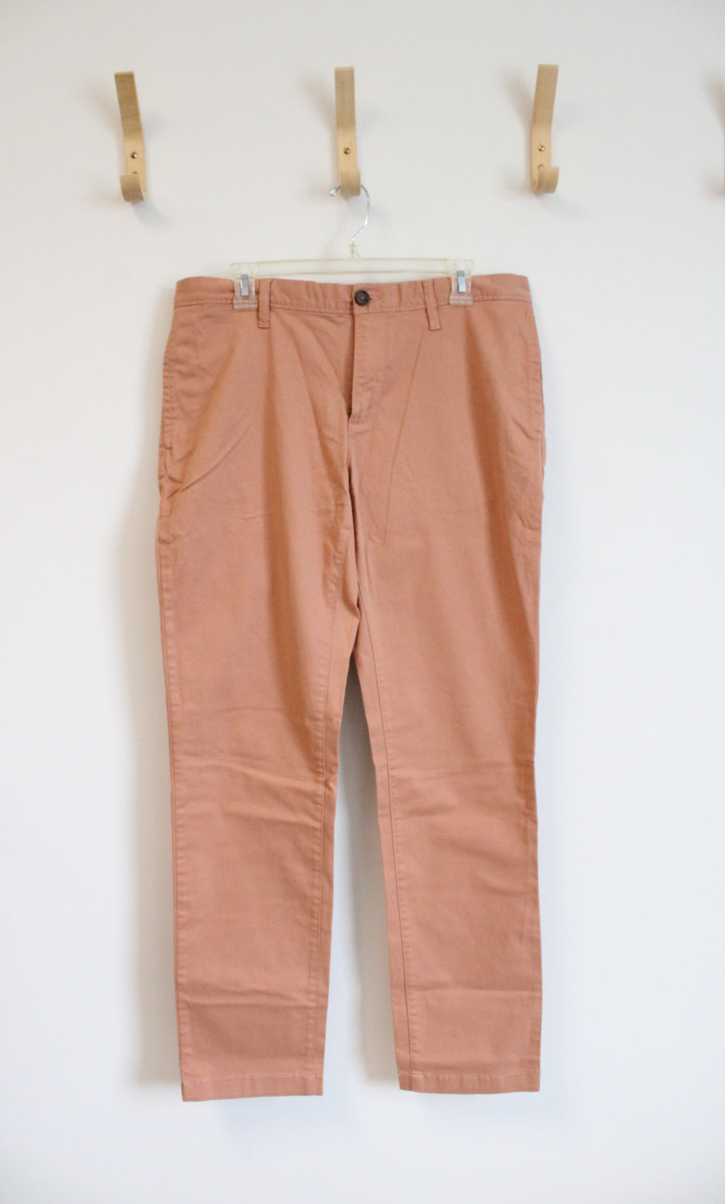 NEW 14th & Union Slim Fit Peach Orange Chino Pants | 34X32