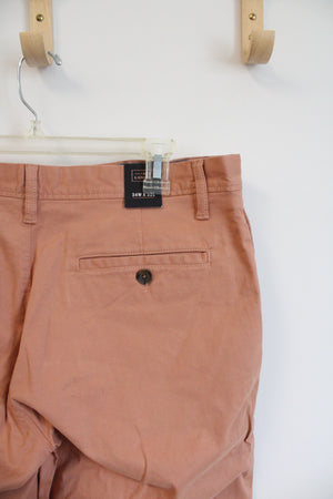 NEW 14th & Union Slim Fit Peach Orange Chino Pants | 34X32