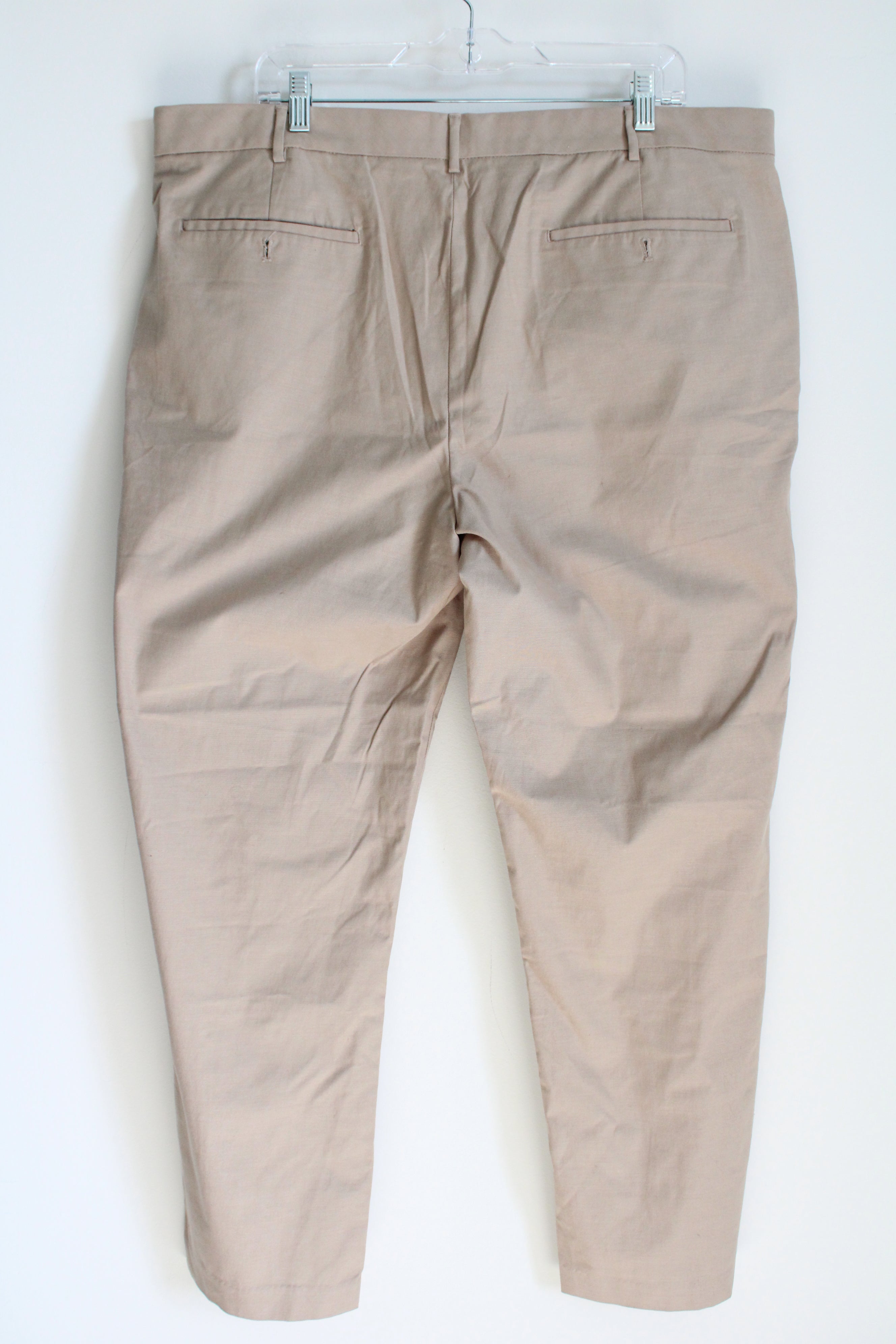 Van Heusen Flex Straight Fit Tan Pants | 40X30