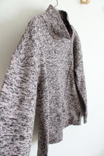 RBX Pink & Gray Heathered Mock Neck Pullover Sweatshirt | M