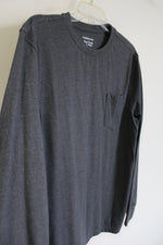 Croft & Barrow Gray Long Sleeved Shirt | L