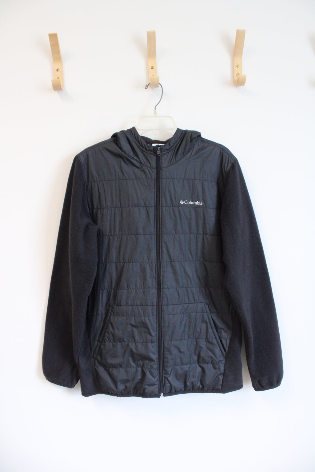 Columbia Black Lightweight Full Zip Jacket | M