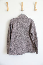 RBX Pink & Gray Heathered Mock Neck Pullover Sweatshirt | M