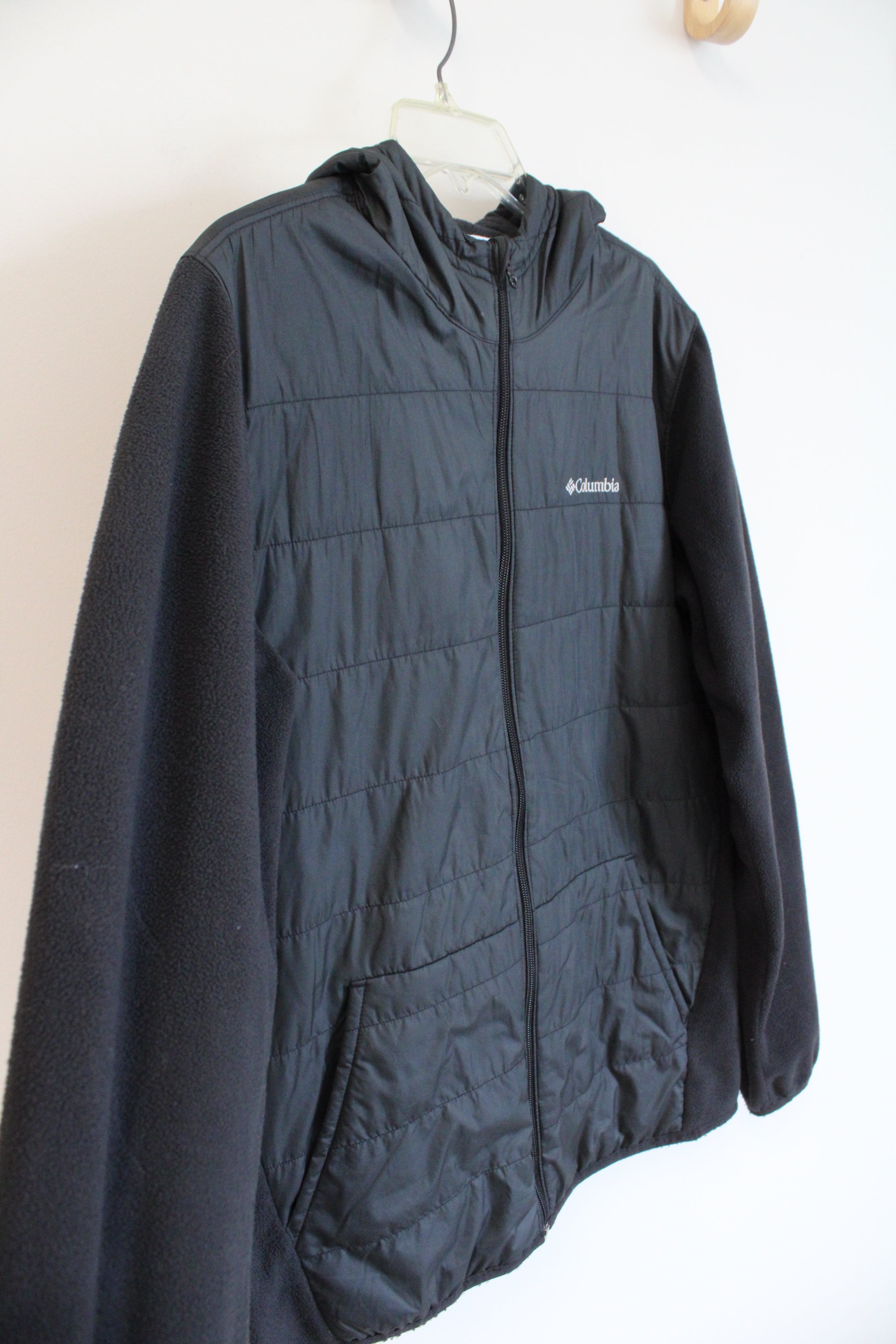 Columbia Black Lightweight Full Zip Jacket | M