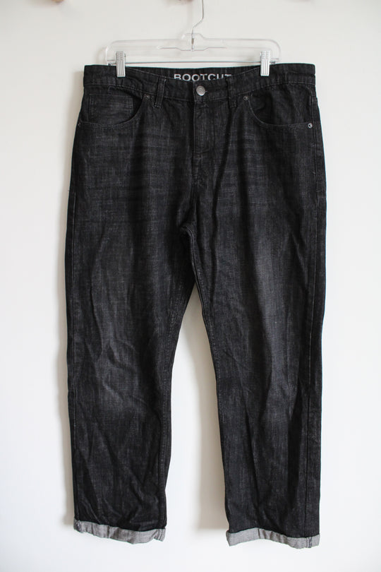 Peacocks Authentic Branded Goods Black Wash Cuff Jeans | 38X29