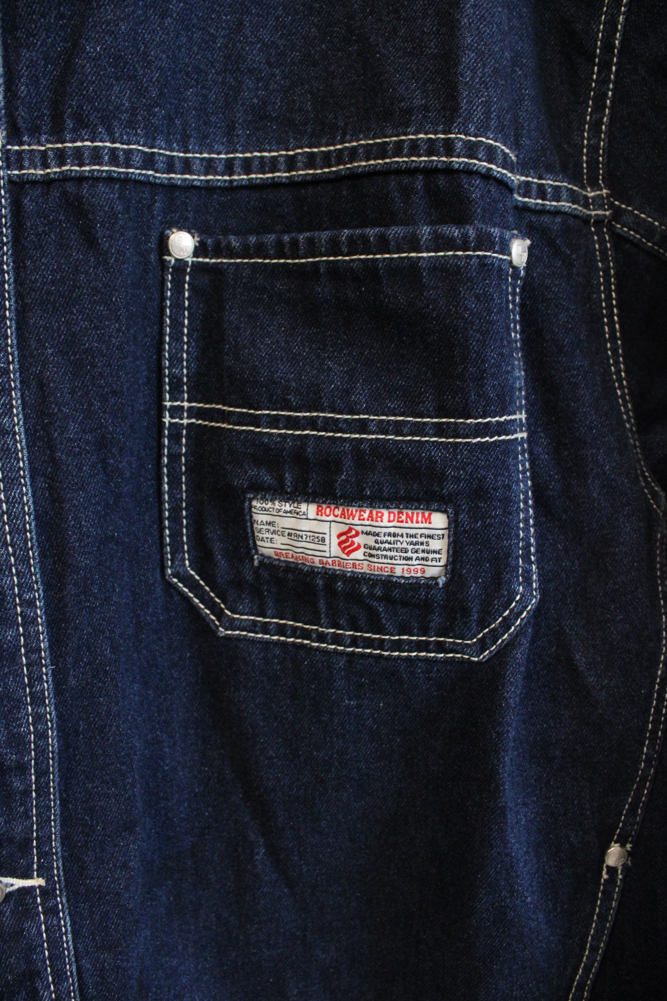 Vintage Rocawear Dark Wash Denim Jacket | XL