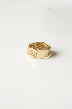 14K Yellow Gold Chain Mail Style Ring | Size 7