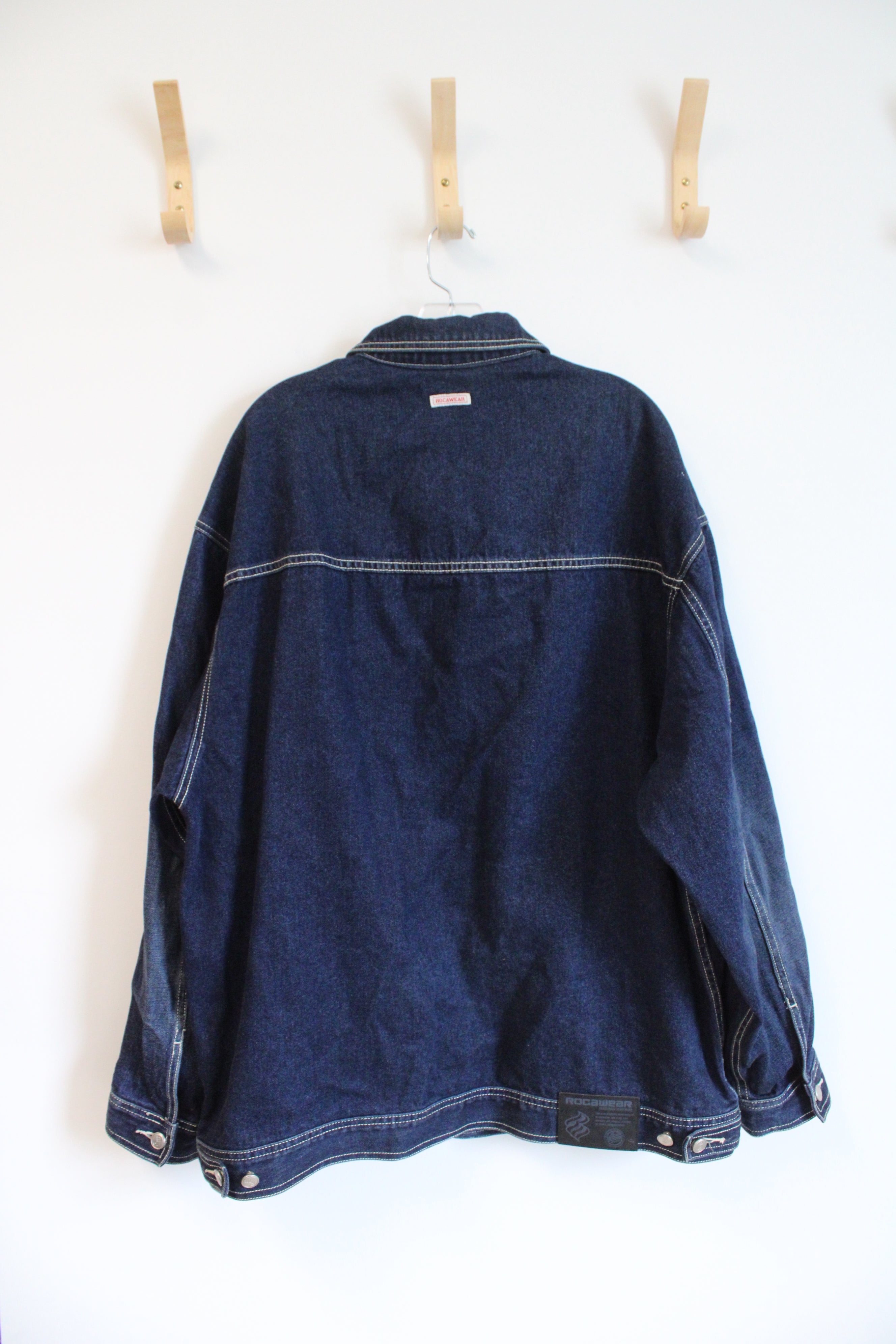 Vintage Rocawear Dark Wash Denim Jacket | XL