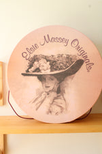 Vintage Elsie Massey Victorian Revival Touring Straw Brim Hat
