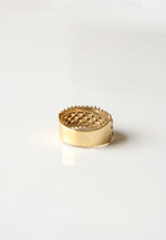 14K Yellow Gold Chain Mail Style Ring | Size 7