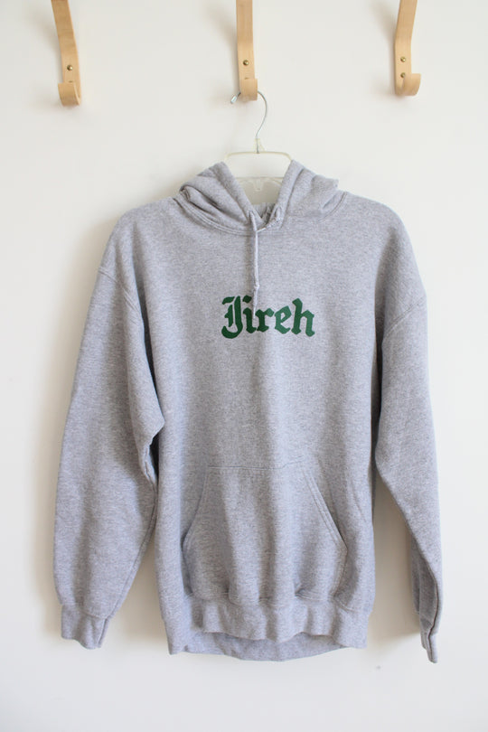 Gildan Heavy Blend Gray Jireh Hoodie | M
