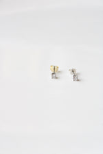 CZ Clear Stone Sterling Silver Stud Earrings