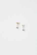 CZ Clear Stone Sterling Silver Stud Earrings