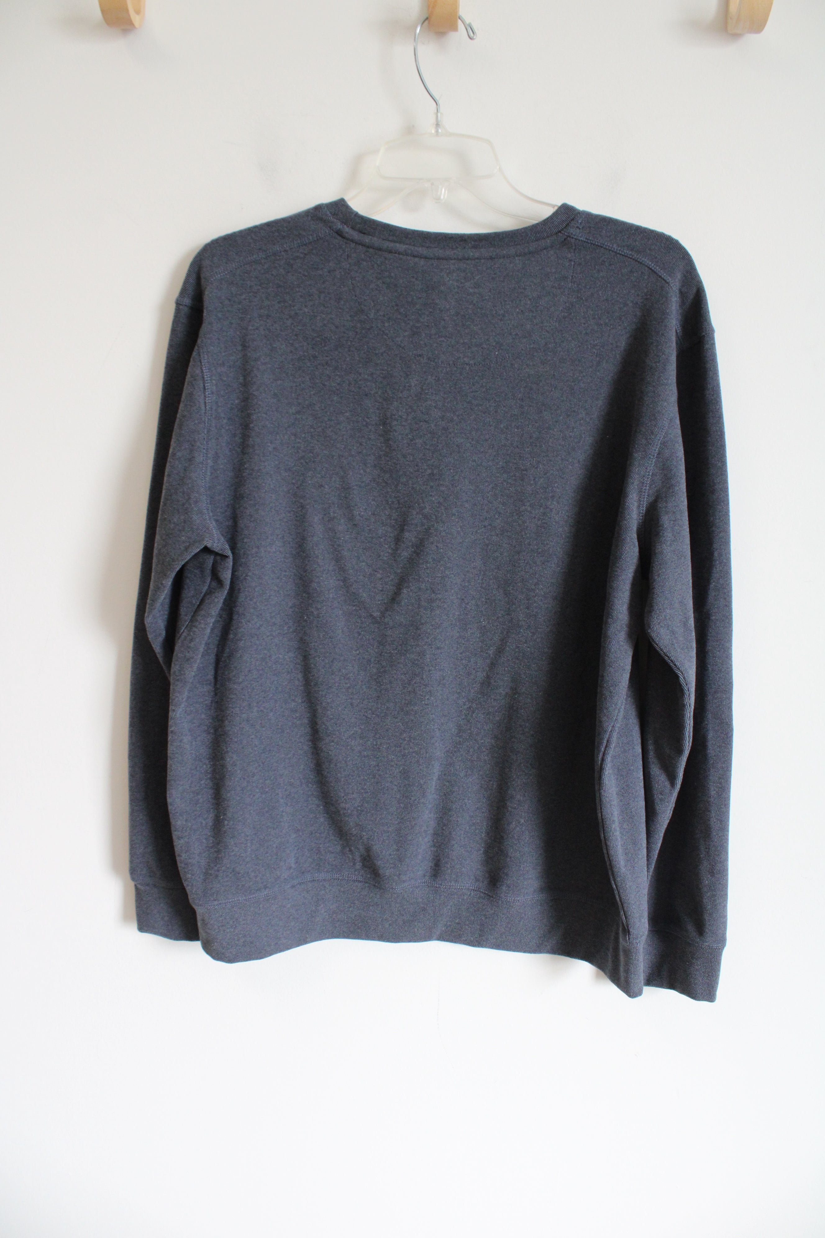 Boston Traders Blue Gray Super Soft Pullover Sweatshirt | L