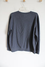 Boston Traders Blue Gray Super Soft Pullover Sweatshirt | L